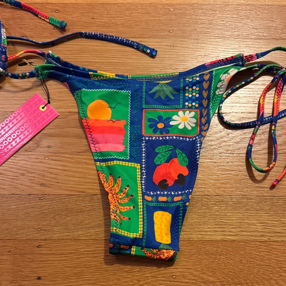 Oneone Colorful Patterned Bikini Bottom - Picture 3 of 6